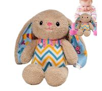 Duroecsain Bunny de Pascua de Felpa, Juguete Animal de Peluche | Juguete de Peluche de Pascua Animales de Peluche Hecho a Mano - Suministros de Pascua Decoración de Mesa, Diseño a rayas abrazando