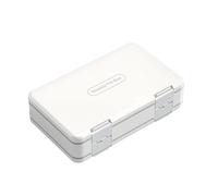 Duroecsain Caja de pastillas, organizador semanal de píldoras,Dispensador de medicina portátil | Organizador de píldoras grandes, caja de medicina de viaje los siete días de la semana para suplementos