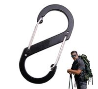 Duroecsain Carabinador de bloqueo, clip de carabinador, Llavero bloqueadores de carabinador, Organización de llave de aleación de aluminio para acampar, mochilero, senderismo, al aire libre