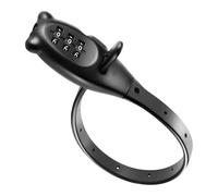 Duroecsain Cerradura, cerradura con abrazadera de cable con combinación - Accesorios protectores antirrobo Hardware adecuados para cochecito de bebé, scooter, puerta y armario