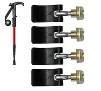 Duroecsain Clips para bastón de trekking, cierre rápido, repuesto para bastones de trekking, accesorios de bastón de escalada, abrazadera de fijación para montañismo, senderismo, exterior y escalada