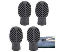 Duroecsain Consejos para silenciar la batería,Consejos para silenciar el tambor | Puntas de silicona de 4 piezas para un sonido de golpe mudo | Accesorio para instrumentos musicales, puntas