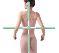 Duroecsain Corrector de postura para yoga, barra de ejercicios de yoga, dispositivo de entrenamiento para el cuello y la espalda para el hogar, fitness, oficina, rehabilitación, gimnasio, viajes