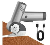 Duroecsain Cortador De Carton Electrico Y Cutter,2000mAh Recargable Con Luz LED Y Cuchilla | Cortadora De Cajas Inalámbrica 4V - Uso en Tela Artesanía Alfombra Taller Oficina Costura Papel