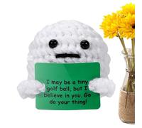 Duroecsain Crochet Positivo - Ganchillo Tierno con Tarjetas Motivacionales - Juguetes Emocionales Hechos A Mano para Pascua Oficina Residencia Navidad Madres Graduación Cumpleaños Colegio