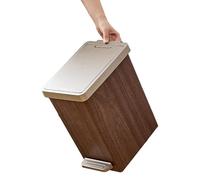 Duroecsain De Basura Para Cocina | Cubo para Residencia Universitaria con Tapa y Pedal | Recipiente de Residuos Estrecho con Control de Olores para Dormitorio, Baño, Residencia, Oficina y