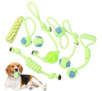 Duroecsain Dog Cabina de algodón, cuerda de masticación para perros,8 piezas Puppy teether perrito cuerda remolcadora interactiva - Ejecutivo al aire libre en interiores, suministros de masticación de
