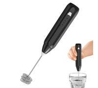 Duroecsain - Espumador de leche eléctrico, espumador de leche de 3 velocidades ajustable para café, aparato recargable para preparar lata matcha capuchino, preparación de chocolate lata matcha té