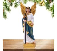 Duroecsain Estatuas de ángeles para decoración del hogar - Ángeles decorativos, escultura decorativa de resina pintada a mano para librería, mesa de Navidad, mesilla de noche, aparador TV escritorio