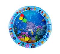 Duroecsain Esterilla de agua para gato, 65 cm, inflable para el tiempo del vientre para mascotas y bebés con animales marinos, juguete sensorial para jugar y educar temprano