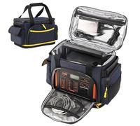 Duroecsain Funda de Transporte de la Central, Organizador de Cable de Carga de Viaje,Bolsa de Planta Eléctrica Impermeable - Páña de Transporte de Oxford, Soporte de Accesorios a Prueba de Choques, XL