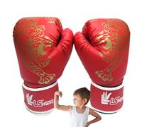 Duroecsain Guantes de boxeo, guantes de boxeo - Guantes de boxeo para niños - Guantes de combate de entrenamiento de boxeo con estampado de tigre, guantes profesionales de kickboxing Muay Thai