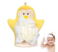 Duroecsain Guantes de exfoliación corporal, exfoliante de ducha,Servicios de exfoliación de mano queridos dibujos animados - ducha, baño, esponja de loofah, toalla de espuma para hombres mujeres