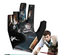 Duroecsain Guantes de piscina para mano izquierda, guantes de billar ajustables - Piscina transpirable guantes izquierda | Accesorios cómodos y resistentes al billar Guantes para padre, novio