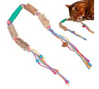 Duroecsain Juguetes para gatos para gatos de interior | Juguete interactivo para gatos, palo de masticar para gatos, cuerda de mascar para gatos, juguetes para gatos y gatos para Acción de Gracias,