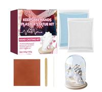 Duroecsain Kit de moldes de mano, kit de moldeo a mano, kit de yeso a mano, para la familia, molde de yeso, regalo de decoración del hogar para parejas, marido, mujer, abuela, novia,