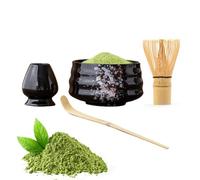 Duroecsain Kit Matcha de cerámica, utensilios de cocina y gadgets | Juego de té natural y seguro Set Matcha,Kit Matcha profesional para casa, campo, cocina, comedor, familia, amigos, colegas