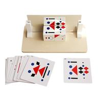 Duroecsain Ladrillos con caras cambiantes - Cubo geométrico 3D juguete, constructivos interactivos con caras mutantes para desarrollo motricidad fina y entrenamiento lógico