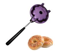 Duroecsain Máquina de rosquillas para el hogar, molde de de aluminio - Moldes de de aluminio Herramientas para decorar pasteles | Bandeja de horno antiadherente con mango largo para