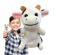 Duroecsain Marionetas de dedo para niños, muñecas familiares de dedos para niños pequeños, muñecos de mano de felpa suave, figuras temporales, figuras de tiempo de pequeño piso, granja de juguetes