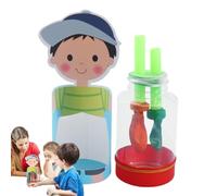 Duroecsain Modelo de Respiración Pulmonar | Demostrativa Educativa para Pulmones Sanos | Instrumento Educativo Respiratorio Humano para Experimentos Infantiles y Estudiantes Casa Escuela