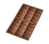 Duroecsain Molde de galletas de chocolate rectángulo, molde de caramelo rectángulo,6 moldes de chocolate de silicona antiadherentes Cavité | Molde de refrigerio de energía y refrigerio energético