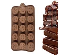 Duroecsain Moldes de chocolate de Halloween, moldes de silicona, molde de chocolate, molde de caramelo, molde de espíritu de calabaza, moldes para hornear Halloween, herramientas de decoración de