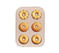 Duroecsain Moldes de rosquillas para hornear, sartén para horno - Molde de panadería antiadherente para donas de acero al carbono para cocina | Molde de cocción resistente al calor que