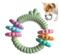 Duroecsain Mordedor para cachorros, anillos de masticación para perros, juguete para masticar resistente y resistente, anillos de goma para cachorros para sostener dientes y encías sanos,