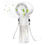 Duroecsain Nebulizador personal portátil | Ventilador de agua recargable con nebulizador - Accesorios reutilizables para clima cálido, climatizador portátil 1200 mAh para uso diario y