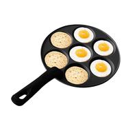 Duroecsain Olla para huevos, sartén para huevos - Sartén de 7 tazas para tortilla de Hamburgo | Sartén antiadherente para panqueques, sartén para tortilla para cocina doméstica, restaurante, hotel