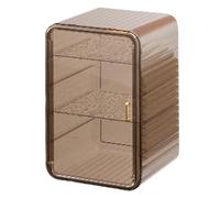 Duroecsain Organizador de almacenamiento de juego de té a prueba de polvo, escurreplatos a prueba de polvo | Organizador de tazas a prueba de polvo con caja de almacenamiento de acrílico transparente