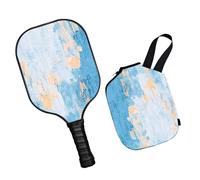 Duroecsain Pala de pádel para hombre para pickle ball, palas de - Remo de bolas de pepinillo de fibra de vidrio | Remo de entrenamiento portátil para encurtidos, palas de pádel para adultos con funda