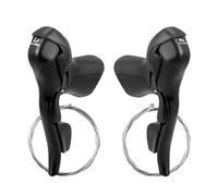 Duroecsain - Palancas de velocidad para bicicleta, 2 x 7 8 9 10 11 palancas de freno de velocidad | Diámetro 0.93-0.95in Profesional Bicicleta Izquierda Derecha Palanca de freno Shifter Set