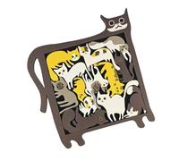 Duroecsain para, decoración del de Gato - Puzzle para Los | Desarrollo de Habilidades Juguete Educativo temprano para la Escuela, Picnic, Al Aire Libre, Viajes,