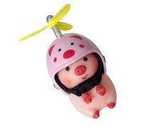 Duroecsain para Manillar, Juguete para Manillar - Figuras de Animales en el Manillar con Cascos, simpáticos de Cerdos Decoración para Manillar de Moto