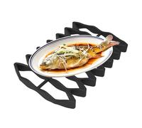 Duroecsain Parrilla para horno, parrilla para carne | Rejilla de refrigeración para cocción de silicona antiadherente | Bandeja para horno, rejilla para el horno, rejilla para el descanso de la carne,