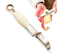 Duroecsain Pelador para frutas | Pelador de verduras de acero inoxidable, mango antideslizante, cortador de verduras multifunción y herramienta pelador para cocina, lavable en lavavajillas, para