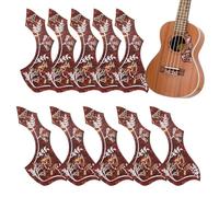 Duroecsain Pickguard de guitarra, Guardias de selección de guitarra eléctrica,10 piezas PVC Pickguard - Accesorios de graves anti-jóvenes para jóvenes profesionales, principiantes, Navidad
