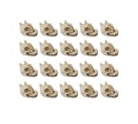 Duroecsain Piedras decorativas para maceta - Piedras para plantas - Diseño de cráneo de dragón pulido de resina 20 piezas para decoración artesanal paisajística acuario interior exterior