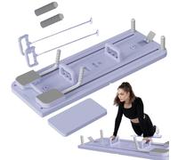 Duroecsain Pilates Board for Women, Pilates Board for Home - Reformador deslizante abdominal multifuncional - Entrenador de núcleo AB plegable, equipo de entrenamiento básico para entrenamiento