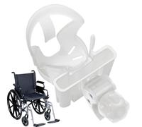 Duroecsain Portavasos para cochecito - Accesorio portavasos para patinete eléctrico | Organizador giratorio 360° 2 en 1 antideslizante para sillas de ruedas, andadores, bicicletas y patinadores