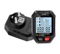 Duroecsain Probador de enchufes para tomas de corriente, Probador de enchufes enchufables - Comprobador de salida del probador de enchufe digital enchufable | Probador de voltaje con pantalla LCD de