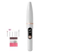 Duroecsain Pulidor Eléctrico De Uñas - Kit De Máquina Pulidora Profesional Con Accesorios - Kit Portátil con Accesorios Recambiables y Cargable para Uñas de Manos y Pies