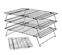 Duroecsain Rack de enfriamiento de galletas, soporte para hornear | Bandeja de secado apilable - Bastidores de enfriamiento apilables para cocinar y hornear, para su uso