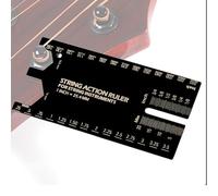 Duroecsain Regla de acción de cuerdas, herramienta de medición de cuerdas de guitarra - Guía de nivelación FRET | String Heighting Mantenimiento Diapasón Nivel Regla para jugadores Luthiers Bass