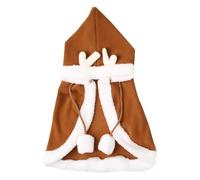 Duroecsain Ropa para Perros de Navidad, Capa para Mascotas de Navidad,Ropa navideña para Mascotas Vestir a tu Mascota con cervatillos - Capa para Gatos, Traje Navideño para Mascotas para Otoño