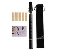 Duroecsain Saxofón de viaje, saxofón de bolsillo de viaje | 8 agujeros C clave saxofón portátil - instrumento de burbujas de madera para principiantes niños aficionados amantes de la música