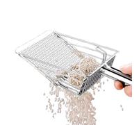 Duroecsain Scoop para camada de Gatos, Cat Litter Scoop - LIBER DE Poop Cat para Caja DE Lanza,Pala de tamizado de Metal con Malla Resistente y Mango ergonómico, Scooper no de Servicio Pesado para la