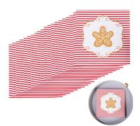 Duroecsain Servilletas de cóctel navideñas, Servilletas de papel navideñas | Servilletas con estampado de hombre de pan de jengibre | Servilletas para invitados de vacaciones de invierno, servilleta